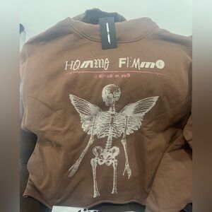 Brown Graphic Sweatshirt